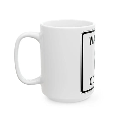 Wadena County 8 MN (Minnesota) (Road Sign) White Coffee Mug - Go Mug Yourself