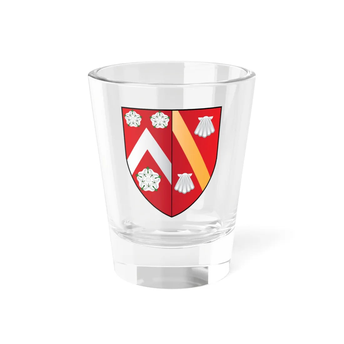 Wadham College Oxford Coat Of Arms (England) (Coat of Arms) Shot Glass 1.5oz 1.5oz - Go Mug Yourself