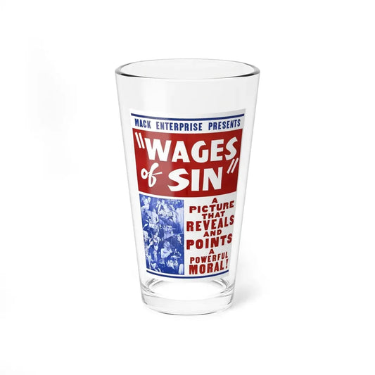 WAGES OF SIN 1938 Movie Poster - Pint Glass 16oz 16oz - Go Mug Yourself