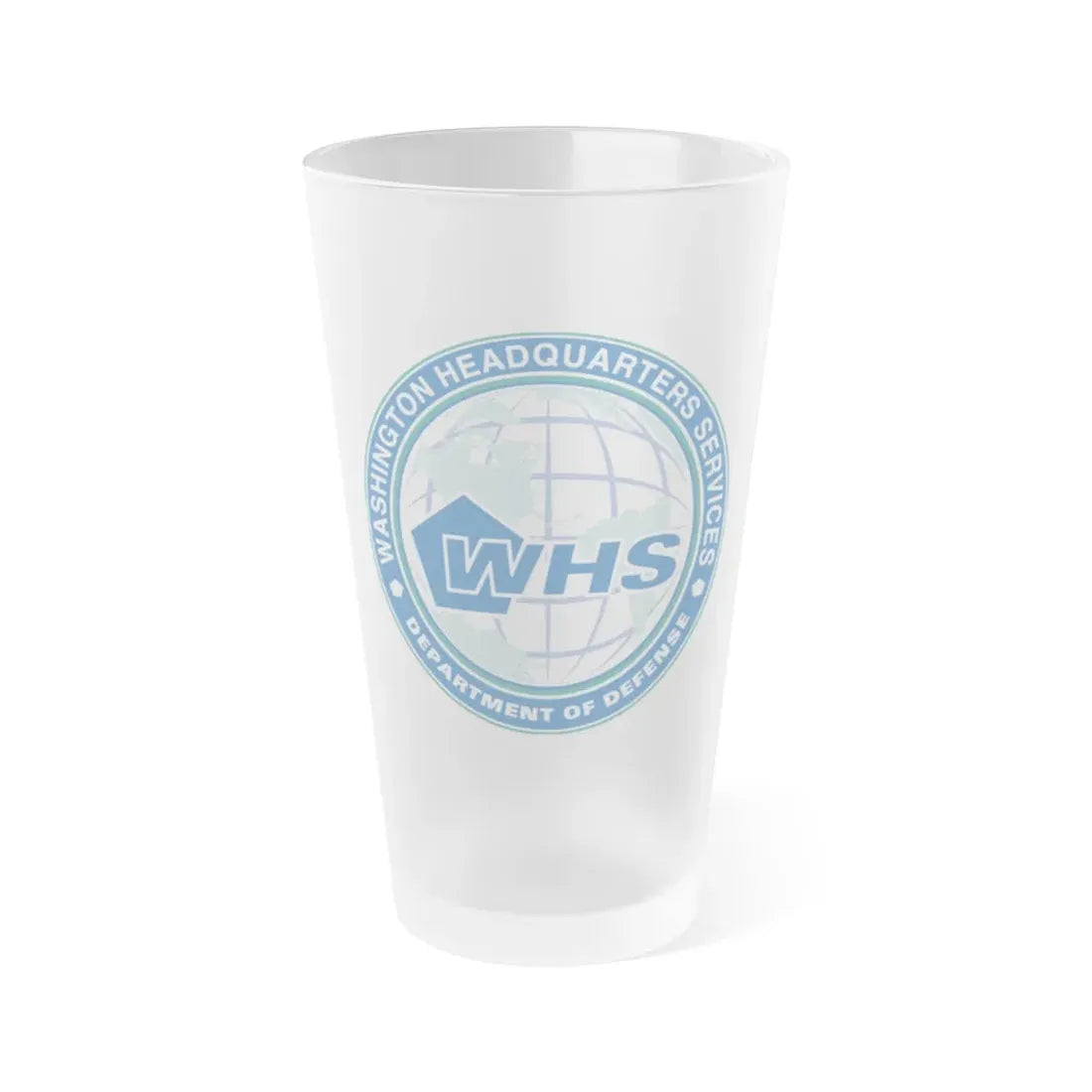 Wahington Headquarters Services WHS - Frosted Pint Glass 16oz 16oz Frosted - Go Mug Yourself