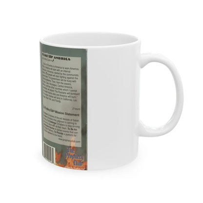 WAKE UP AMERICA BY DUMITRU DUDUMAN (VHS COVER) - White Coffee Mug-Go Mug Yourself