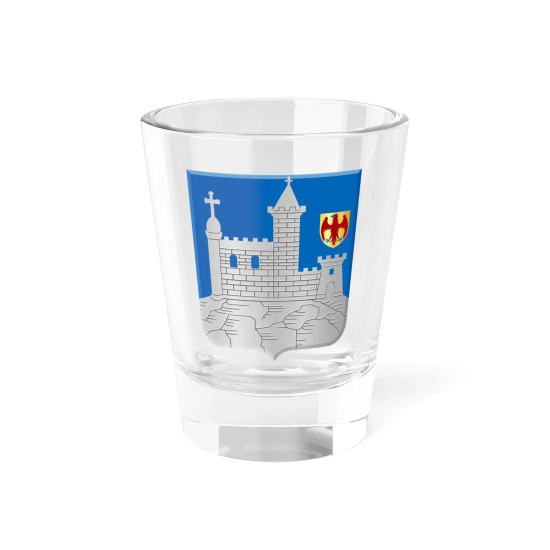 Walcourt wapen (Belgium) (Coat of Arms) Shot Glass 1.5oz 1.5oz - Go Mug Yourself