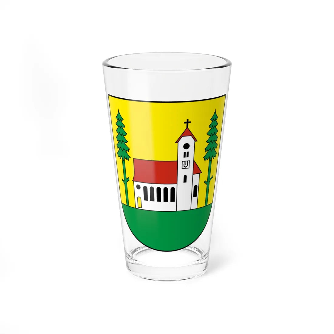 Waldkirch-blazon (Switzerland) (Coat of Arms) Pint Glass 16oz 16oz - Go Mug Yourself