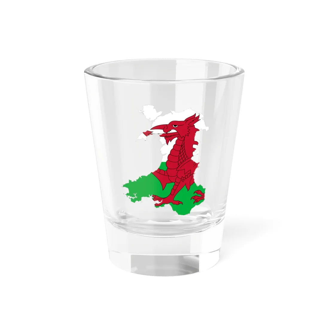 Wales-Flagmap (United Kingdom) Shot Glass 1.5oz 1.5oz - Go Mug Yourself