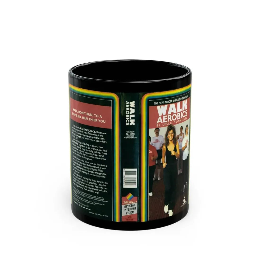 WALK AEROBICS (VHS COVER) - Black Coffee Mug 11oz - Go Mug Yourself
