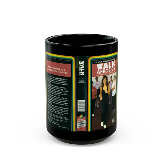 WALK AEROBICS (VHS COVER) - Black Coffee Mug 15oz - Go Mug Yourself