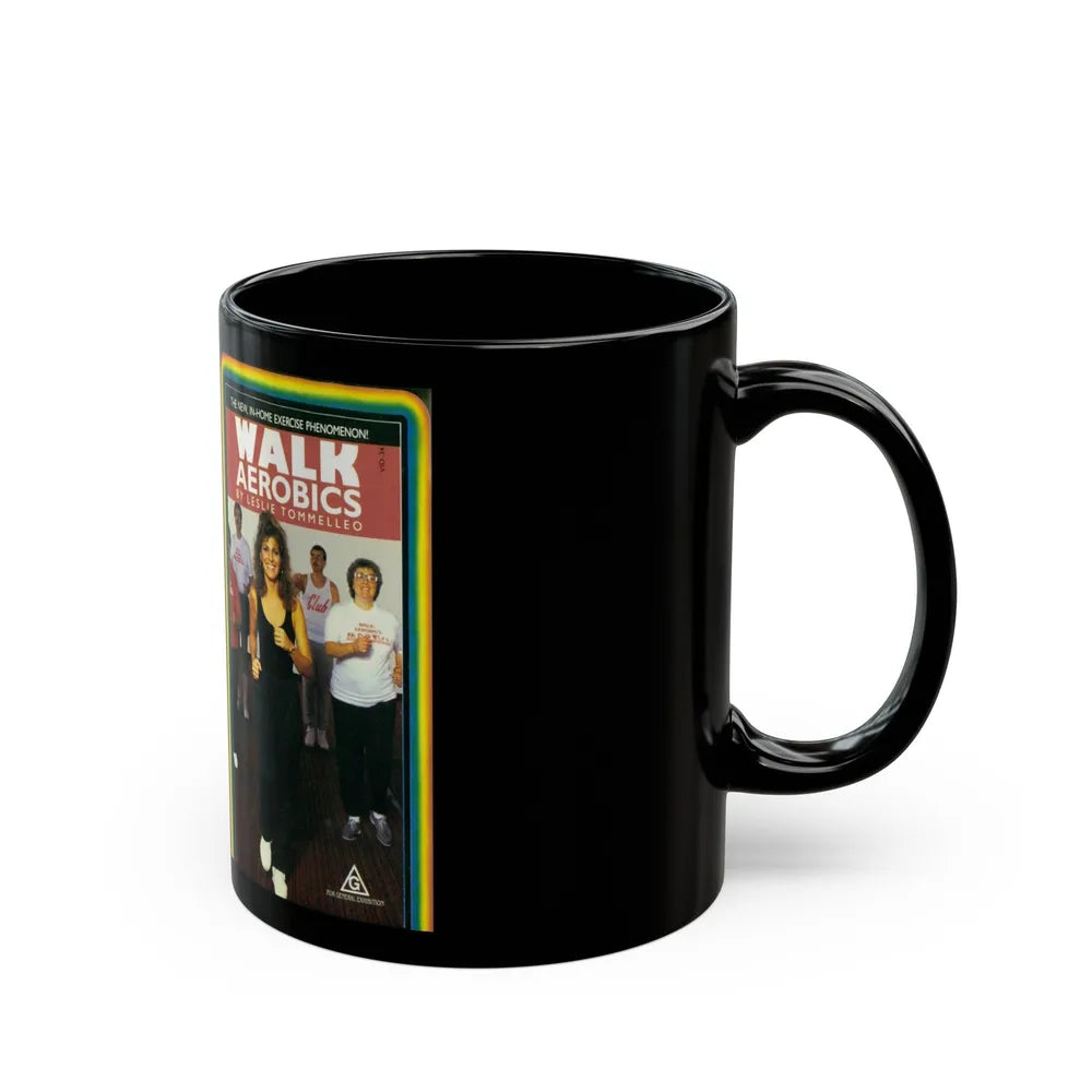 WALK AEROBICS (VHS COVER) - Black Coffee Mug-Go Mug Yourself