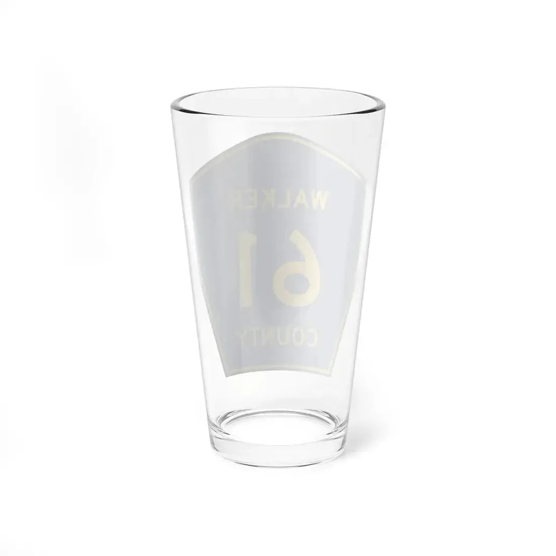 Walker County Route 61 AL (Alabama) (Road Sign) Pint Glss 16oz - Go Mug Yourself
