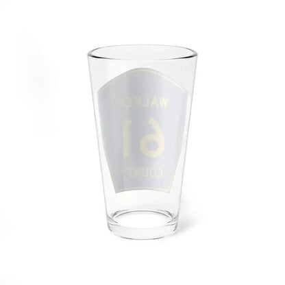 Walker County Route 61 AL (Alabama) (Road Sign) Pint Glss 16oz - Go Mug Yourself