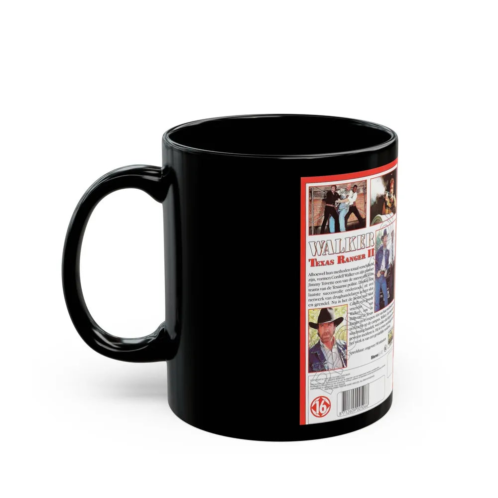 WALKER TEXAS RANGER 2 (VHS COVER) - Black Coffee Mug-Go Mug Yourself