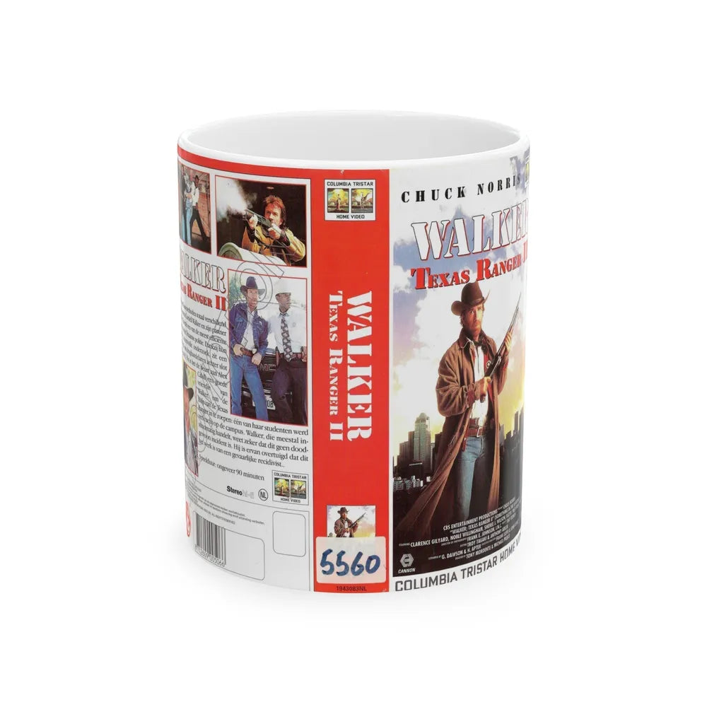 WALKER TEXAS RANGER 2 (VHS COVER) - White Coffee Mug-11oz-Go Mug Yourself