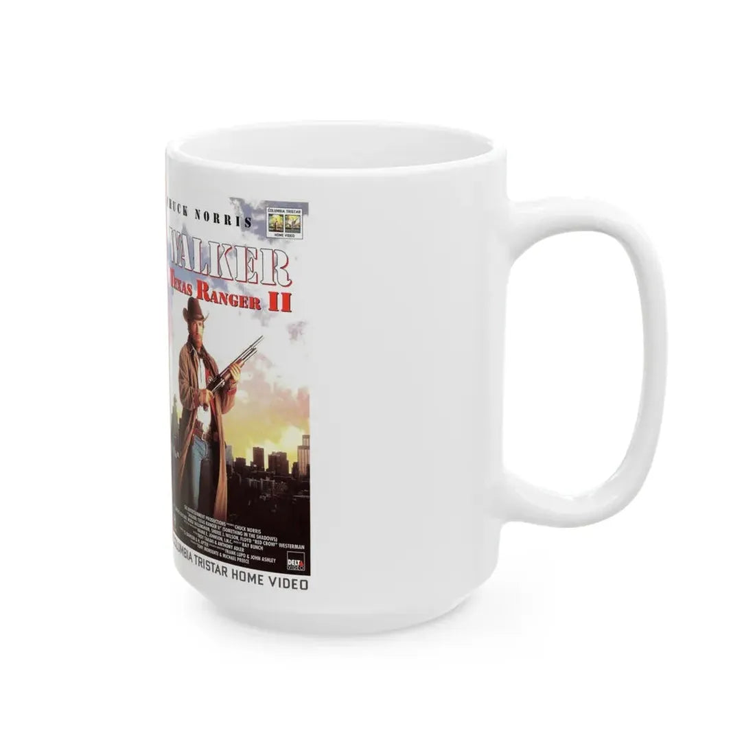 WALKER TEXAS RANGER 2 (VHS COVER) - White Coffee Mug - Go Mug Yourself
