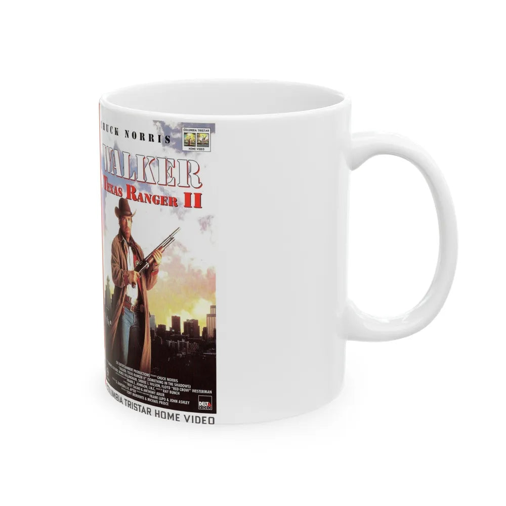 WALKER TEXAS RANGER 2 (VHS COVER) - White Coffee Mug-Go Mug Yourself