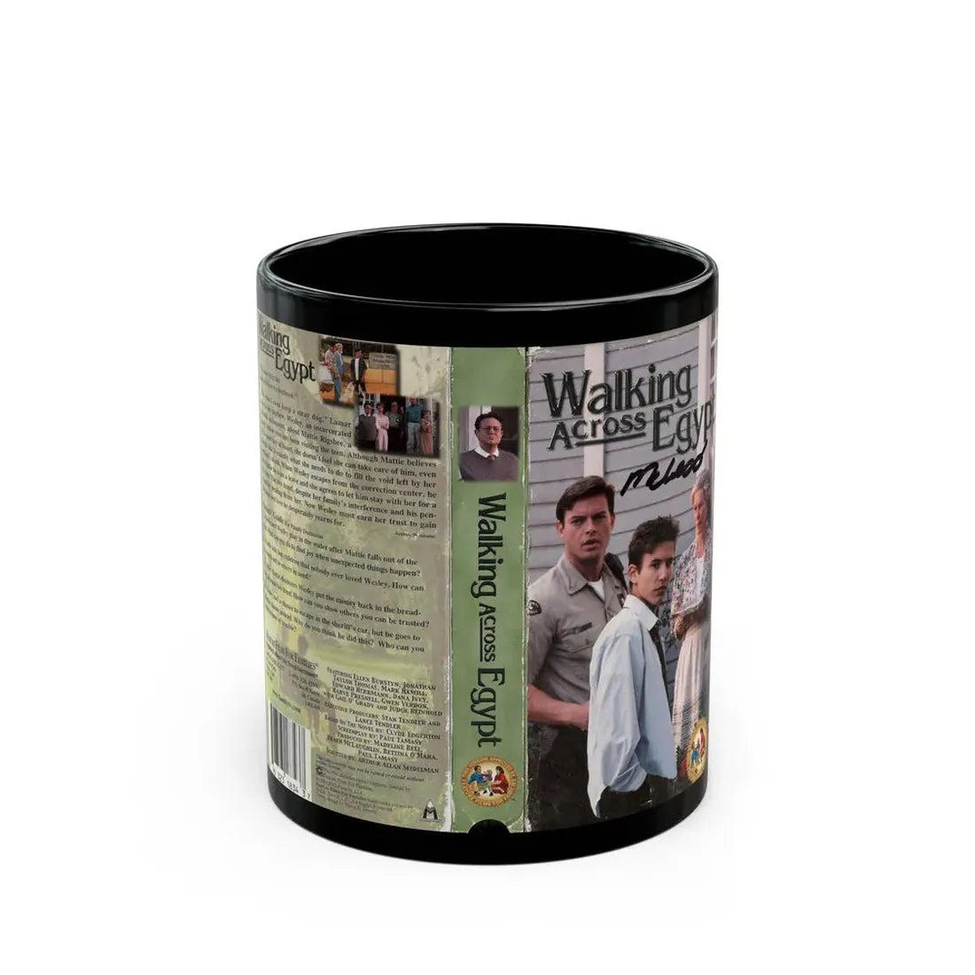 WALKING ACROSS EGYPT (VHS COVER) - Black Coffee Mug 11oz - Go Mug Yourself