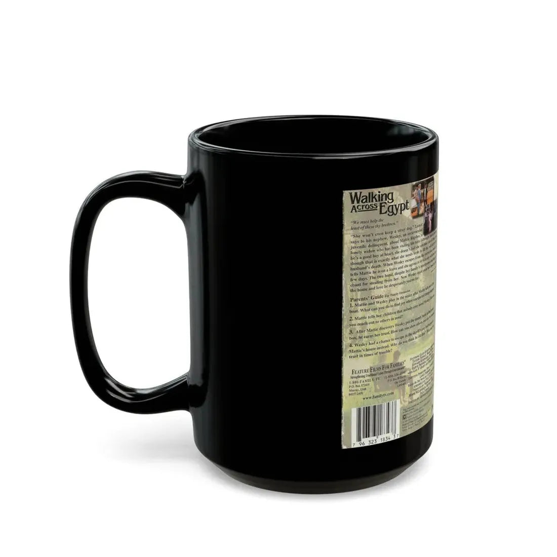 WALKING ACROSS EGYPT (VHS COVER) - Black Coffee Mug - Go Mug Yourself