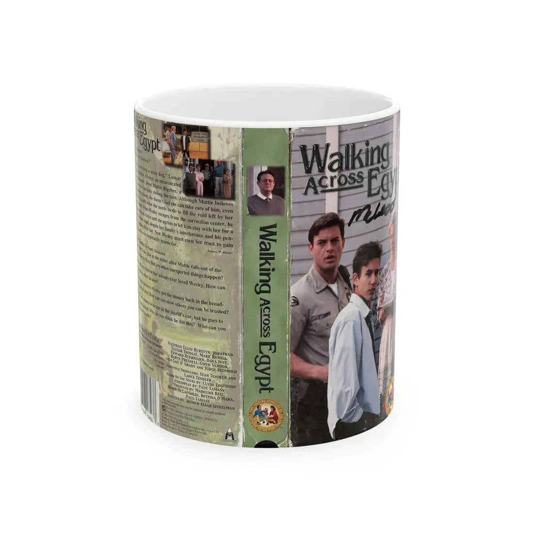 WALKING ACROSS EGYPT (VHS COVER) - White Coffee Mug 11oz - Go Mug Yourself