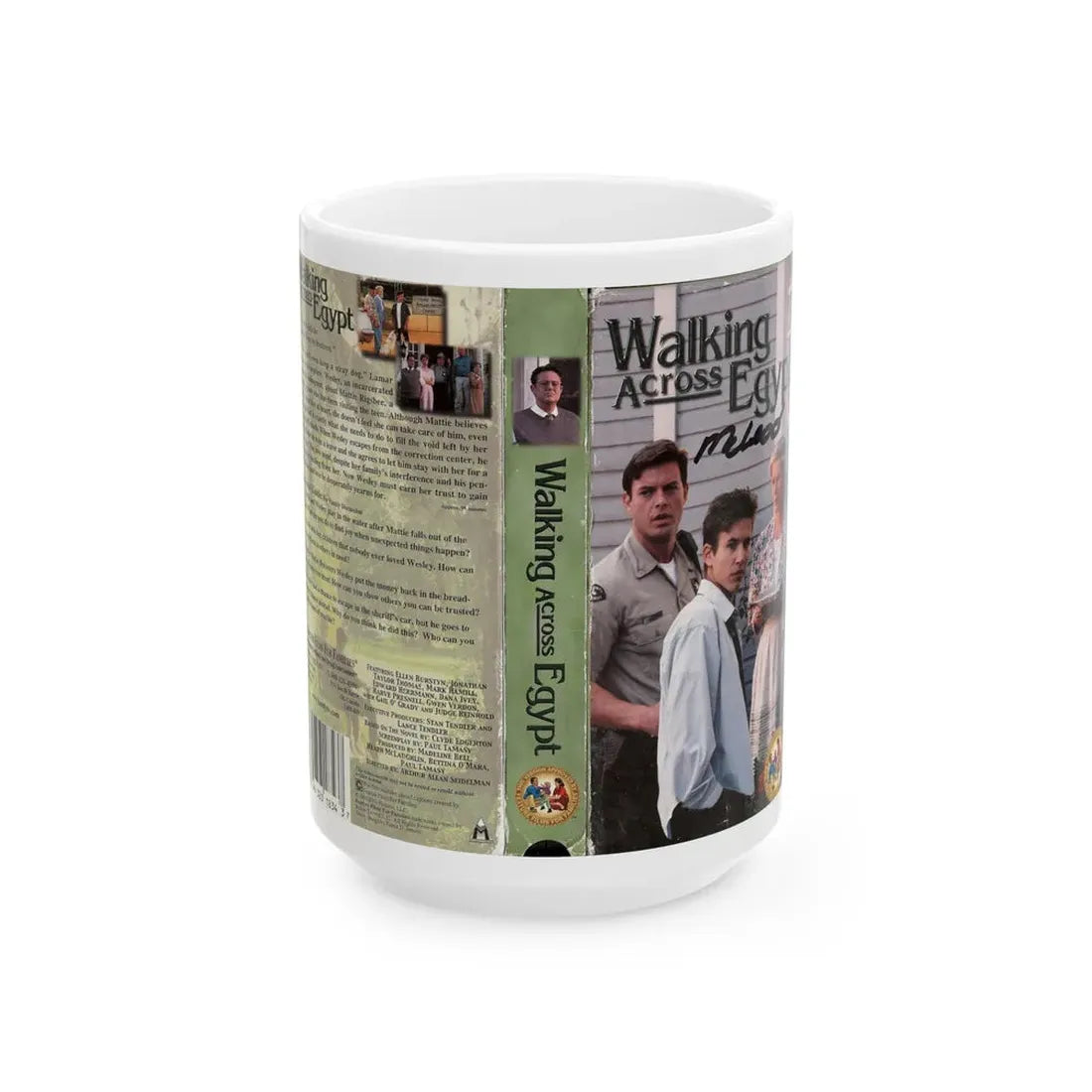 WALKING ACROSS EGYPT (VHS COVER) - White Coffee Mug 15oz - Go Mug Yourself