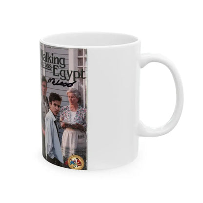 WALKING ACROSS EGYPT (VHS COVER) - White Coffee Mug - Go Mug Yourself