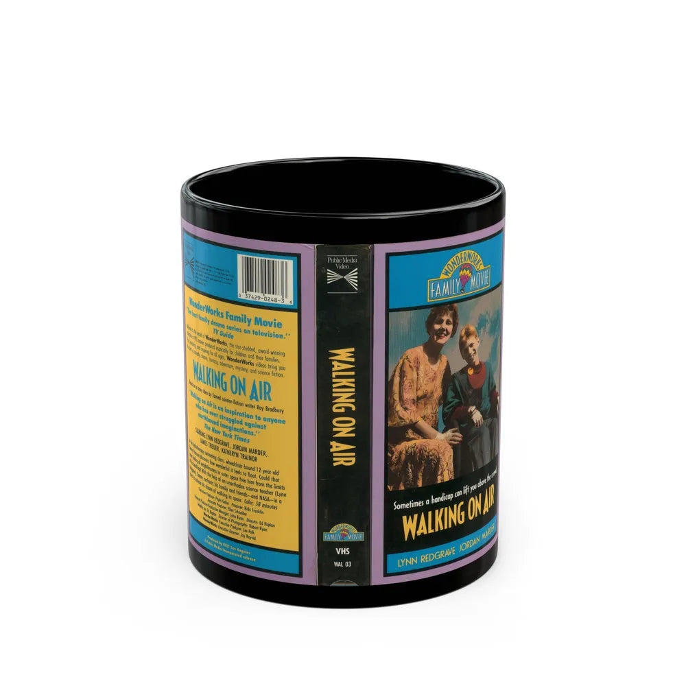 WALKING ON AIR (VHS COVER) - Black Coffee Mug-11oz-Go Mug Yourself