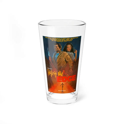 WALKING THE EDGE 1985 Movie Poster - Pint Glass 16oz-16oz-Go Mug Yourself