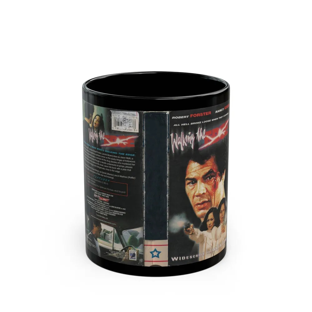 WALKING THE EDGE (VHS COVER) - Black Coffee Mug-11oz-Go Mug Yourself