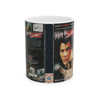 WALKING THE EDGE (VHS COVER) - White Coffee Mug-11oz-Go Mug Yourself