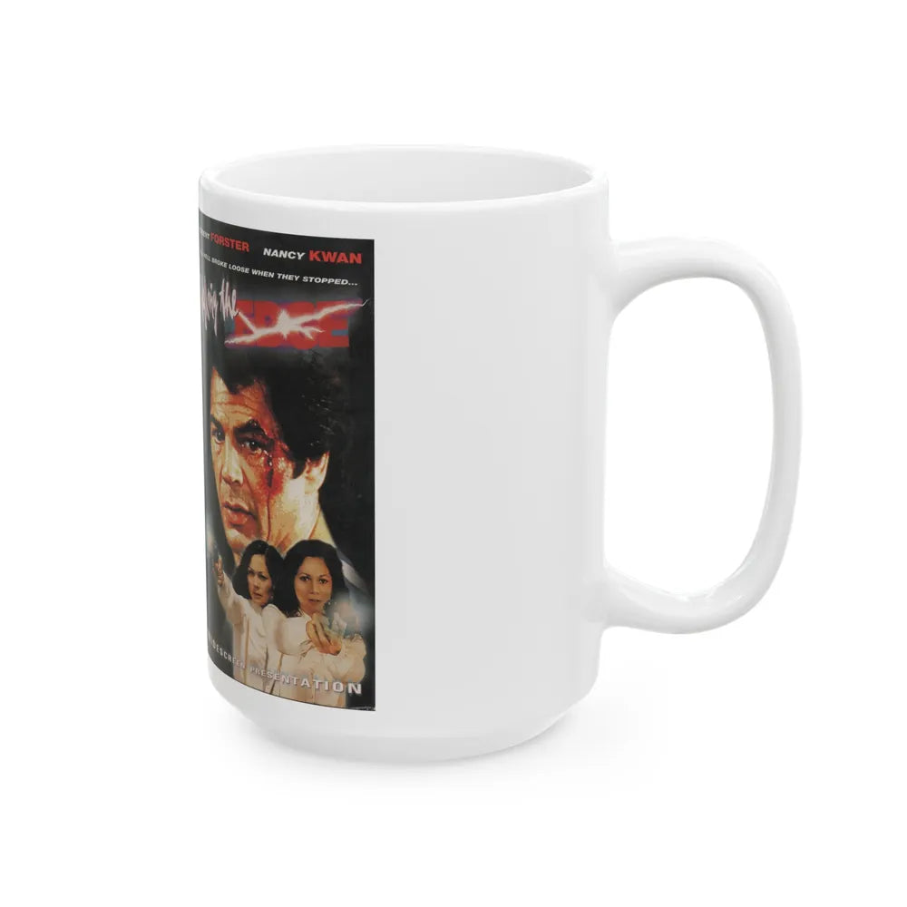 WALKING THE EDGE (VHS COVER) - White Coffee Mug-Go Mug Yourself