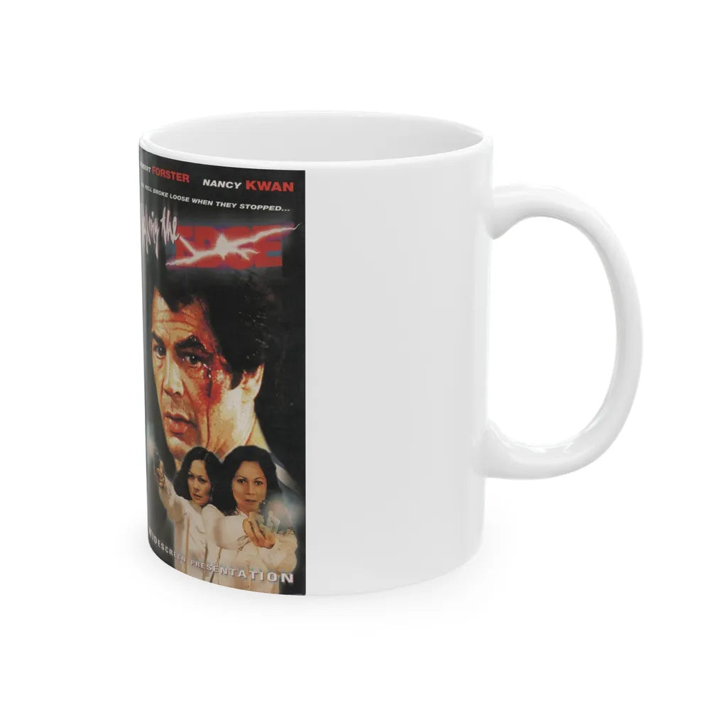 WALKING THE EDGE (VHS COVER) - White Coffee Mug-Go Mug Yourself