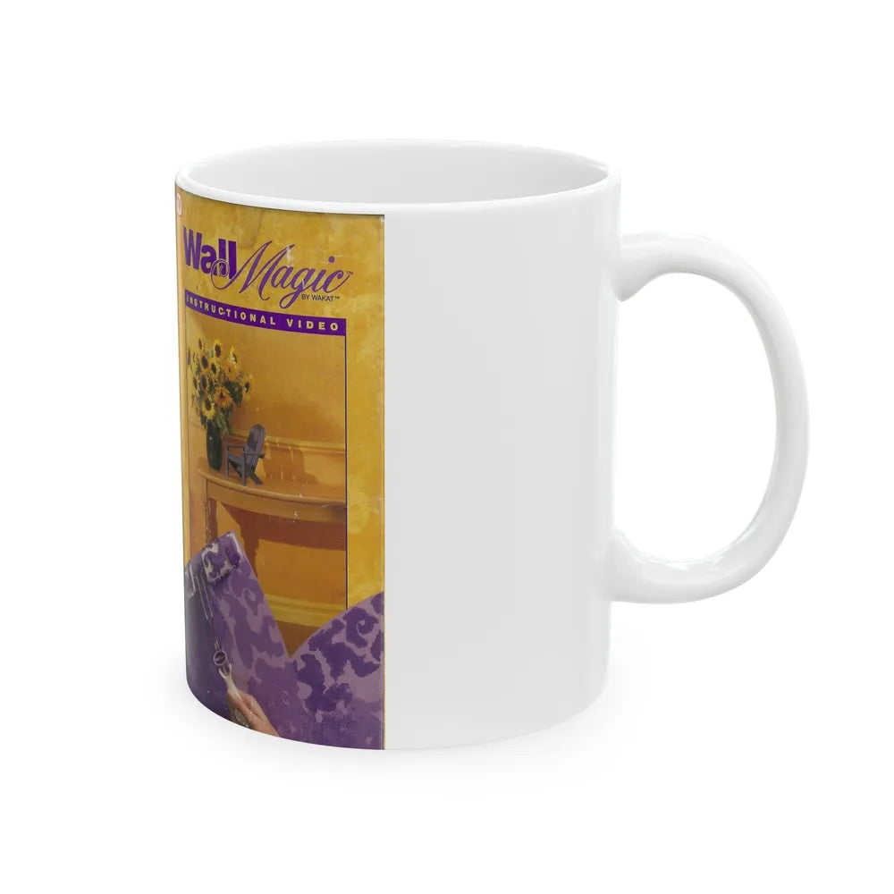 WALL MAGIC INSTRUCTIONAL VIDEO (VHS COVER) - White Coffee Mug-Go Mug Yourself