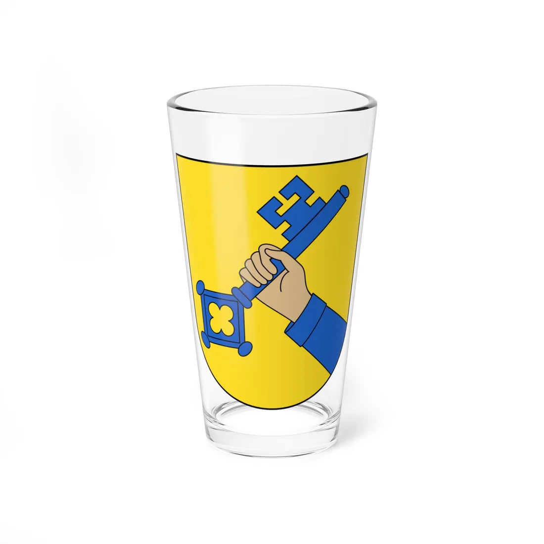 Wallisellen-blazon (Switzerland) (Coat of Arms) Pint Glass 16oz 16oz - Go Mug Yourself