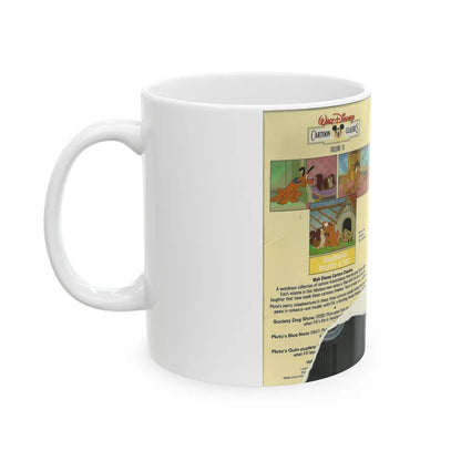 WALT DISNEY CARTOON CLASSICS STARRING PLUTO AND FIFI (VHS COVER) - White Coffee Mug-Go Mug Yourself