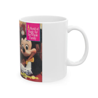 WALT DISNEY WORLD VACATION PLANNING VIDEO (VHS COVER) - White Coffee Mug-Go Mug Yourself