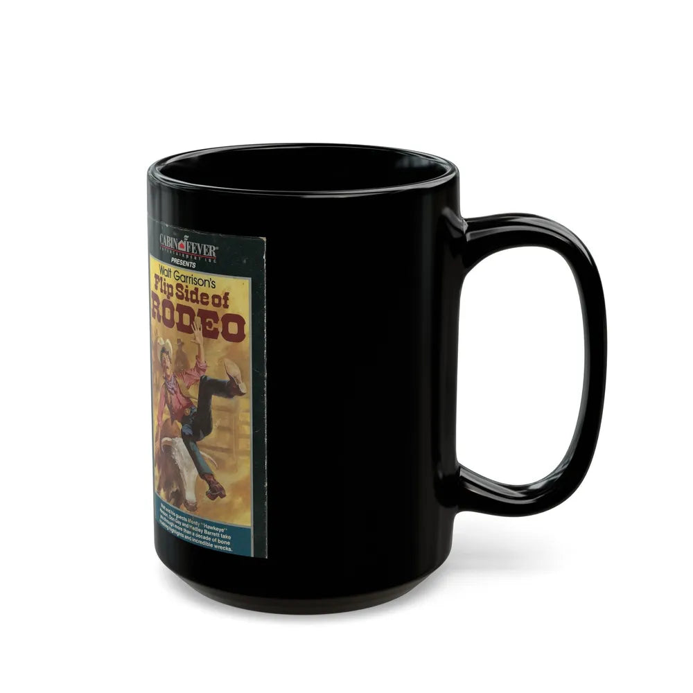 WALT GARRISONS FLIP SIDE RODEO (VHS COVER) - Black Coffee Mug-Go Mug Yourself