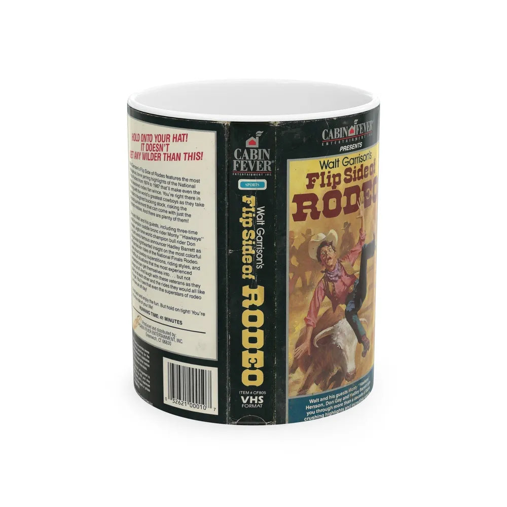 WALT GARRISONS FLIP SIDE RODEO (VHS COVER) - White Coffee Mug-11oz-Go Mug Yourself