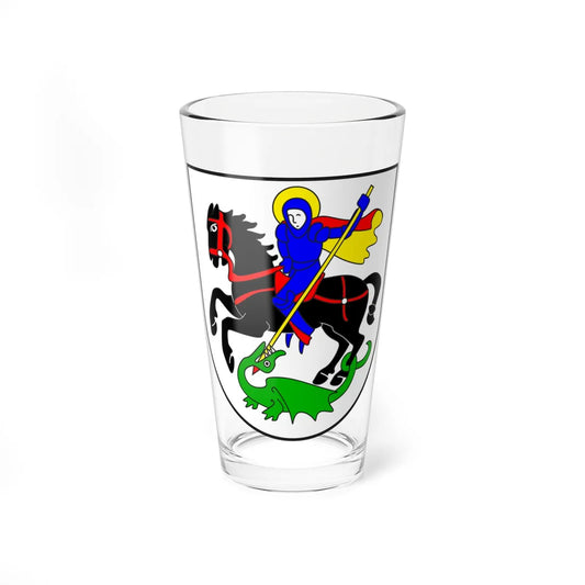 Waltensburg Vuorz wappen (Switzerland) (Coat of Arms) Pint Glass 16oz 16oz - Go Mug Yourself