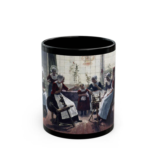 Walter MacEwen (1858-1943) The Ghost Story - Black Coffee Mug-11oz-Go Mug Yourself