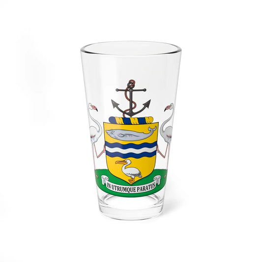 Walvis Bay COA (Namibia) (Coat of Arms) Pint Glass 16oz 16oz - Go Mug Yourself