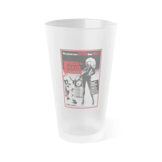 WANDA THE WICKED WARDEN (ILSA THE WICKED WARDEN) 1977 Movie Poster - Frosted Pint Glass 16oz 16oz Frosted - Go Mug Yourself