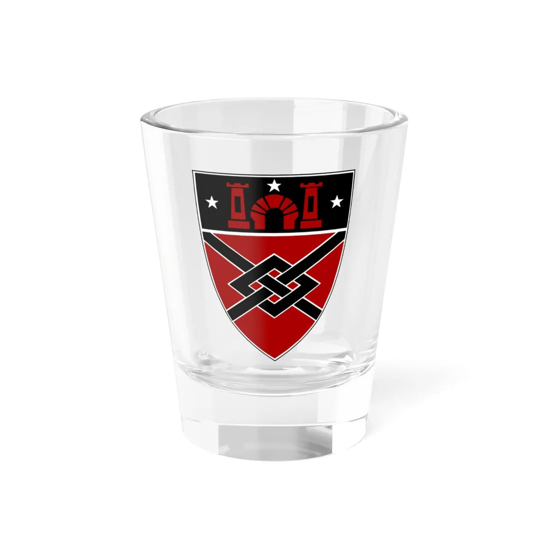 WandJShield (United States) (Coat of Arms) Shot Glass 1.5oz 1.5oz - Go Mug Yourself