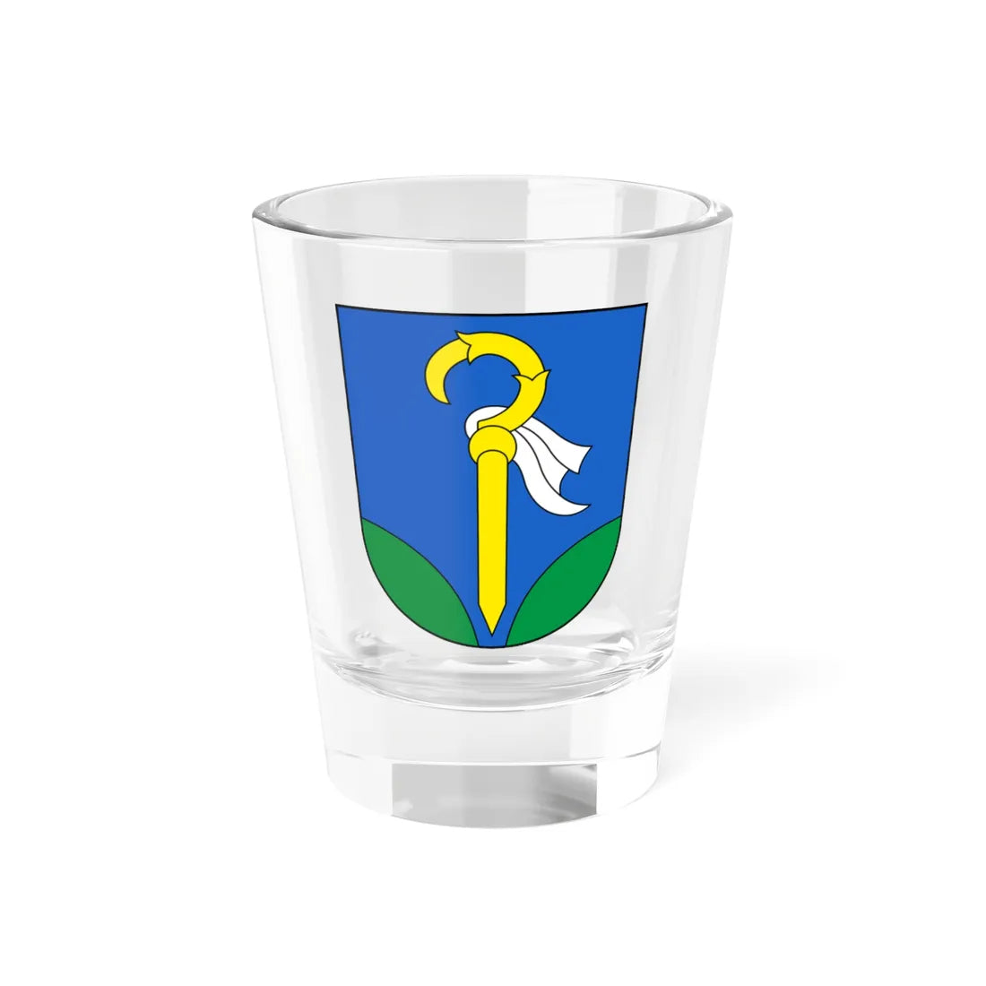 Wangen SZ-blazon (Switzerland) (Coat of Arms) Shot Glass 1.5oz 1.5oz - Go Mug Yourself