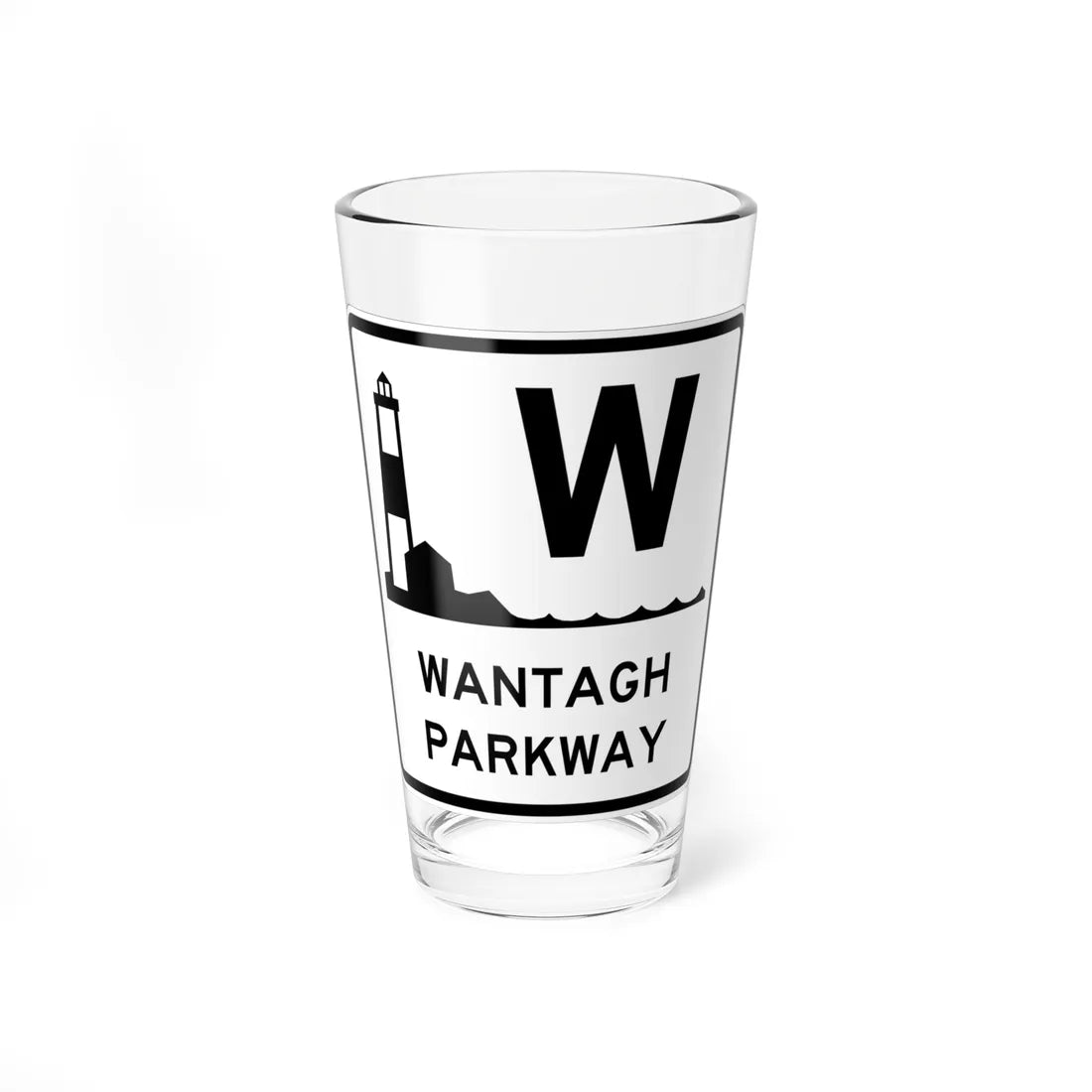 Wantagh Pkwy Shield (New York) (Road Sign) Pint Glss 16oz 16oz - Go Mug Yourself