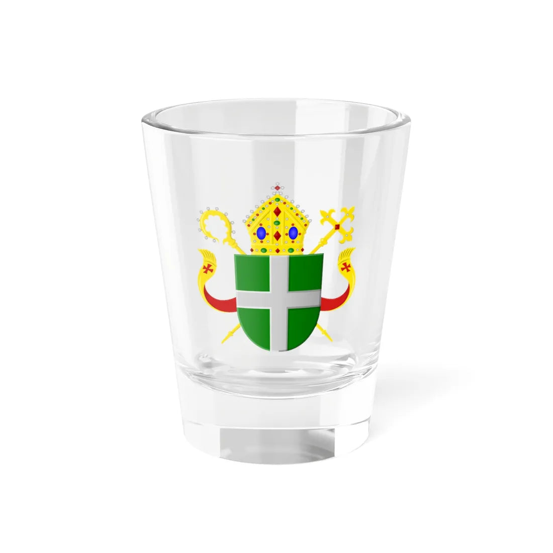 Wapen bisdom Groningen (Netherlands) (Coat of Arms) Shot Glass 1.5oz 1.5oz - Go Mug Yourself