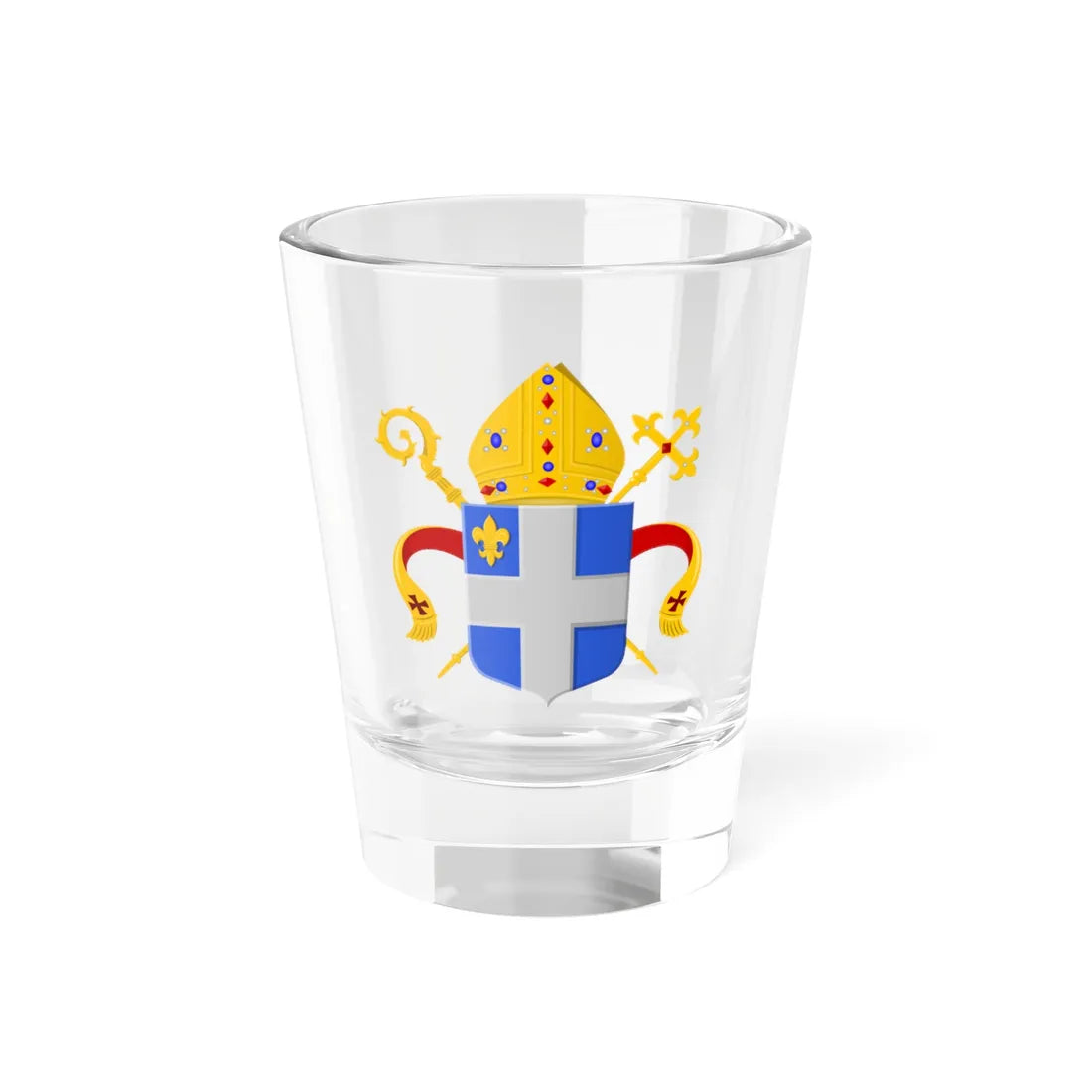 Wapen bisdom Roermond (Netherlands) (Coat of Arms) Shot Glass 1.5oz 1.5oz - Go Mug Yourself