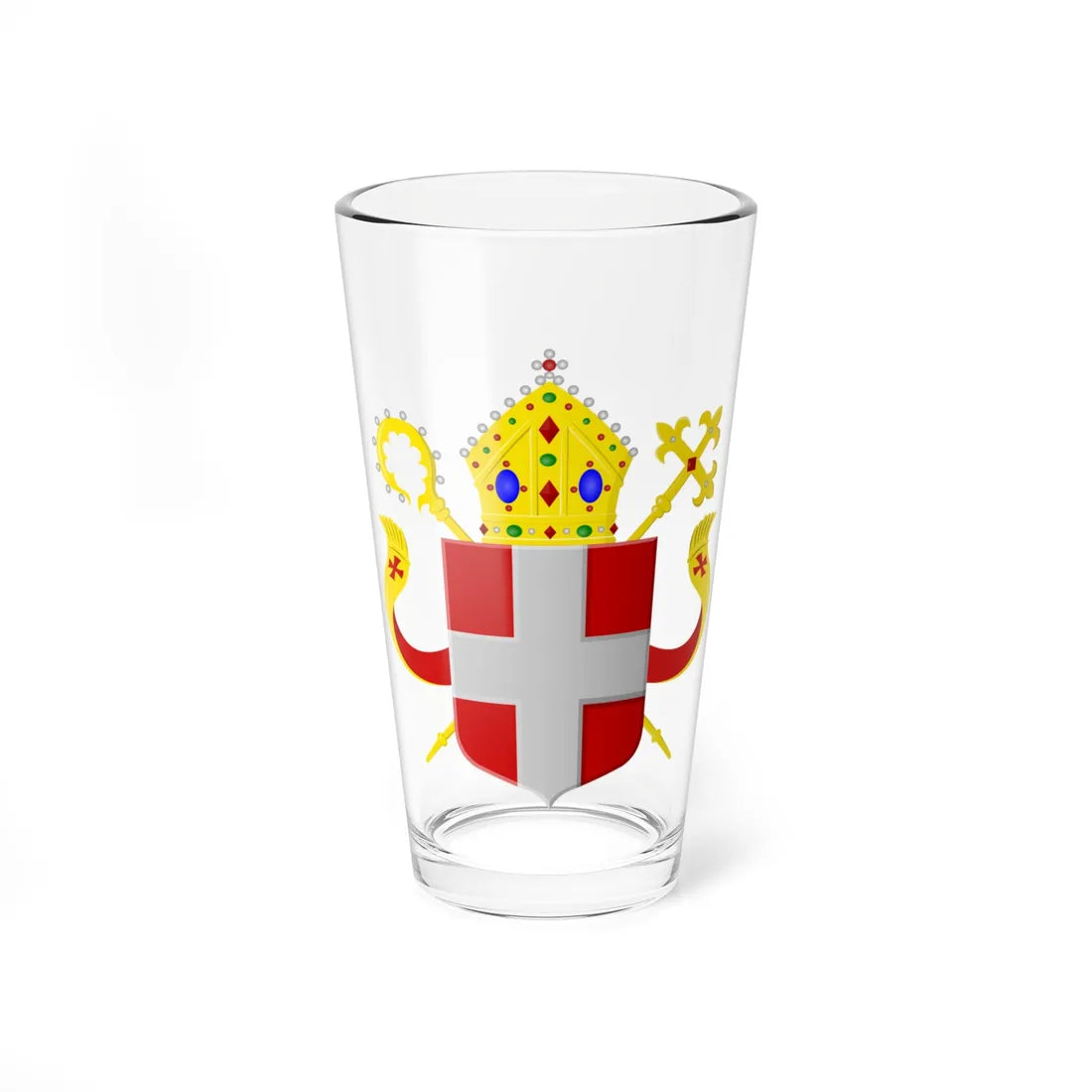 Wapen Bisdom Utrecht (Netherlands) (Coat of Arms) Pint Glass 16oz 16oz - Go Mug Yourself
