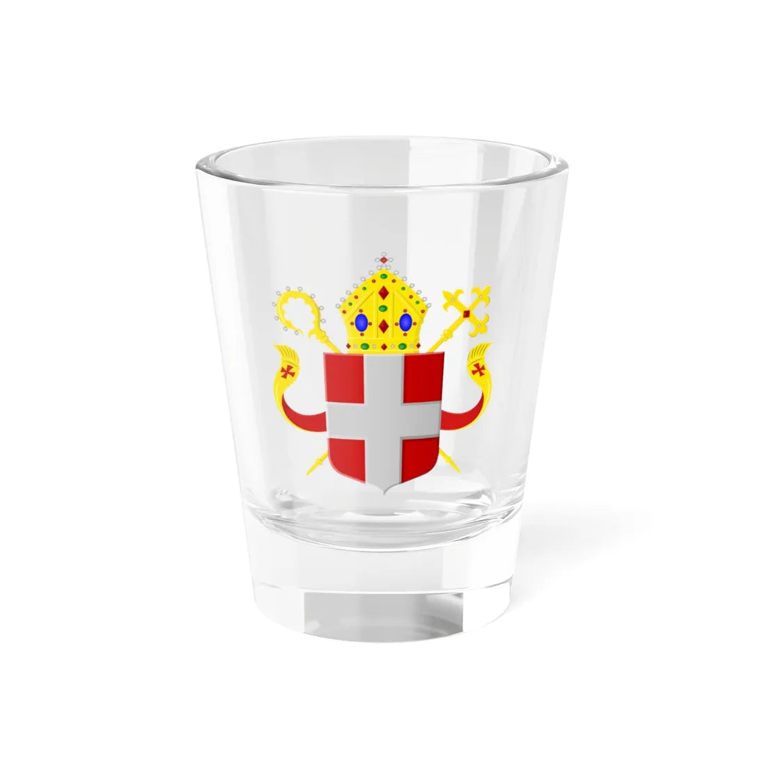 Wapen Bisdom Utrecht (Netherlands) (Coat of Arms) Shot Glass 1.5oz 1.5oz - Go Mug Yourself