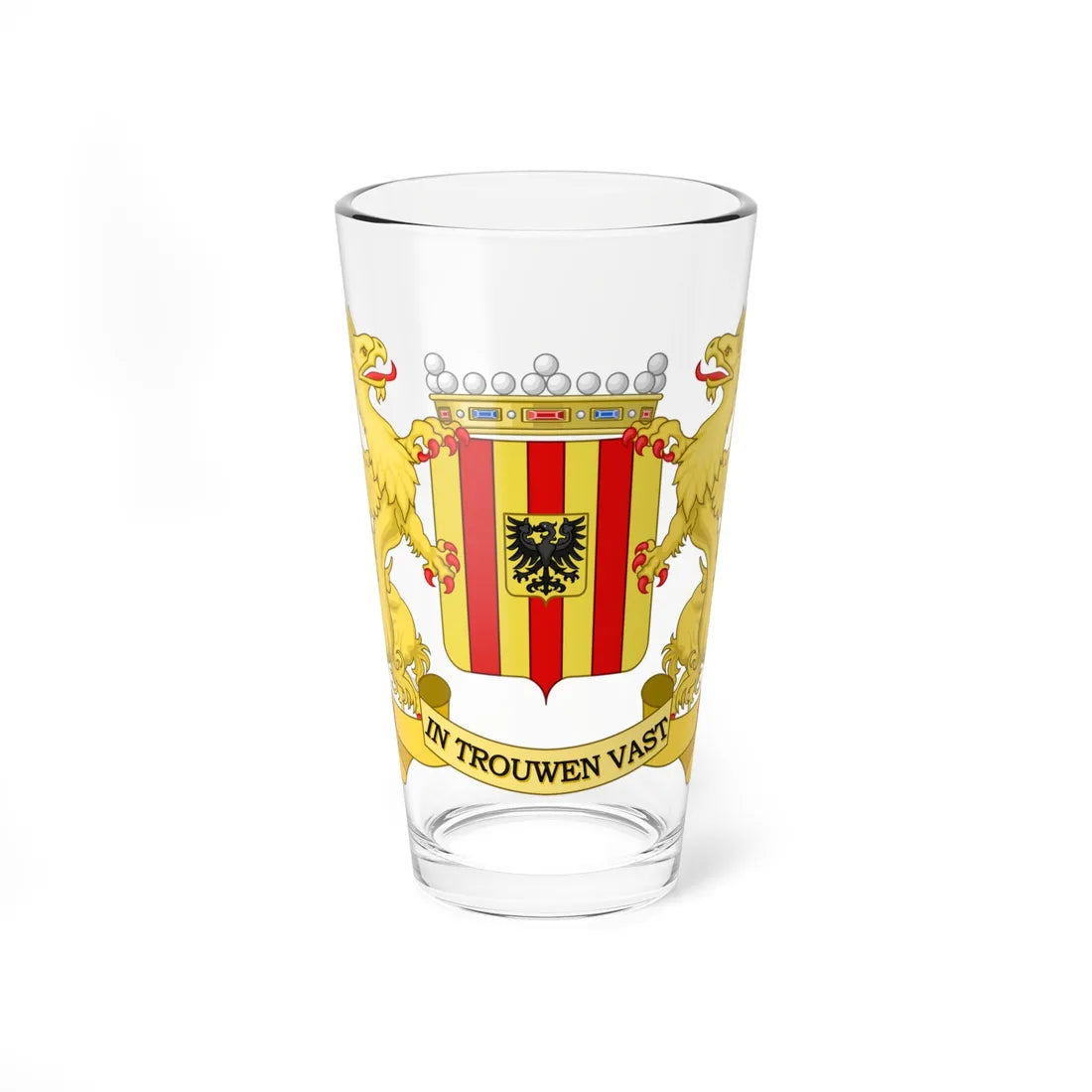 Wapen Mechelen (Belgium) (Coat of Arms) Pint Glass 16oz 16oz - Go Mug Yourself