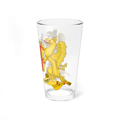 Wapen Mechelen (Belgium) (Coat of Arms) Pint Glass 16oz - Go Mug Yourself