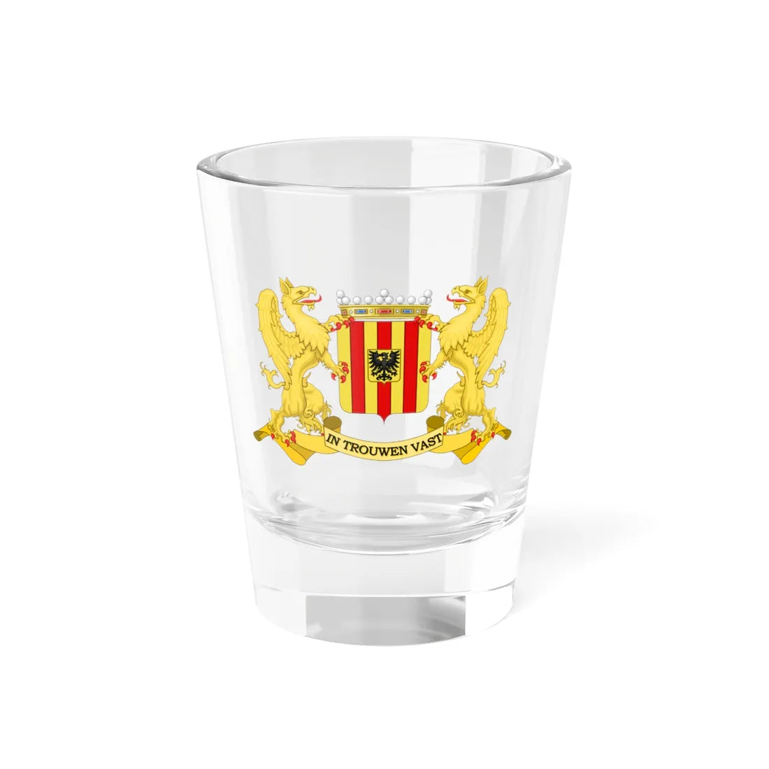 Wapen Mechelen (Belgium) (Coat of Arms) Shot Glass 1.5oz 1.5oz - Go Mug Yourself