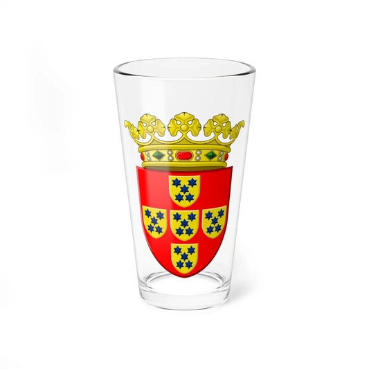 Wapen Poortugaal (Netherlands) (Coat of Arms) Pint Glass 16oz 16oz - Go Mug Yourself