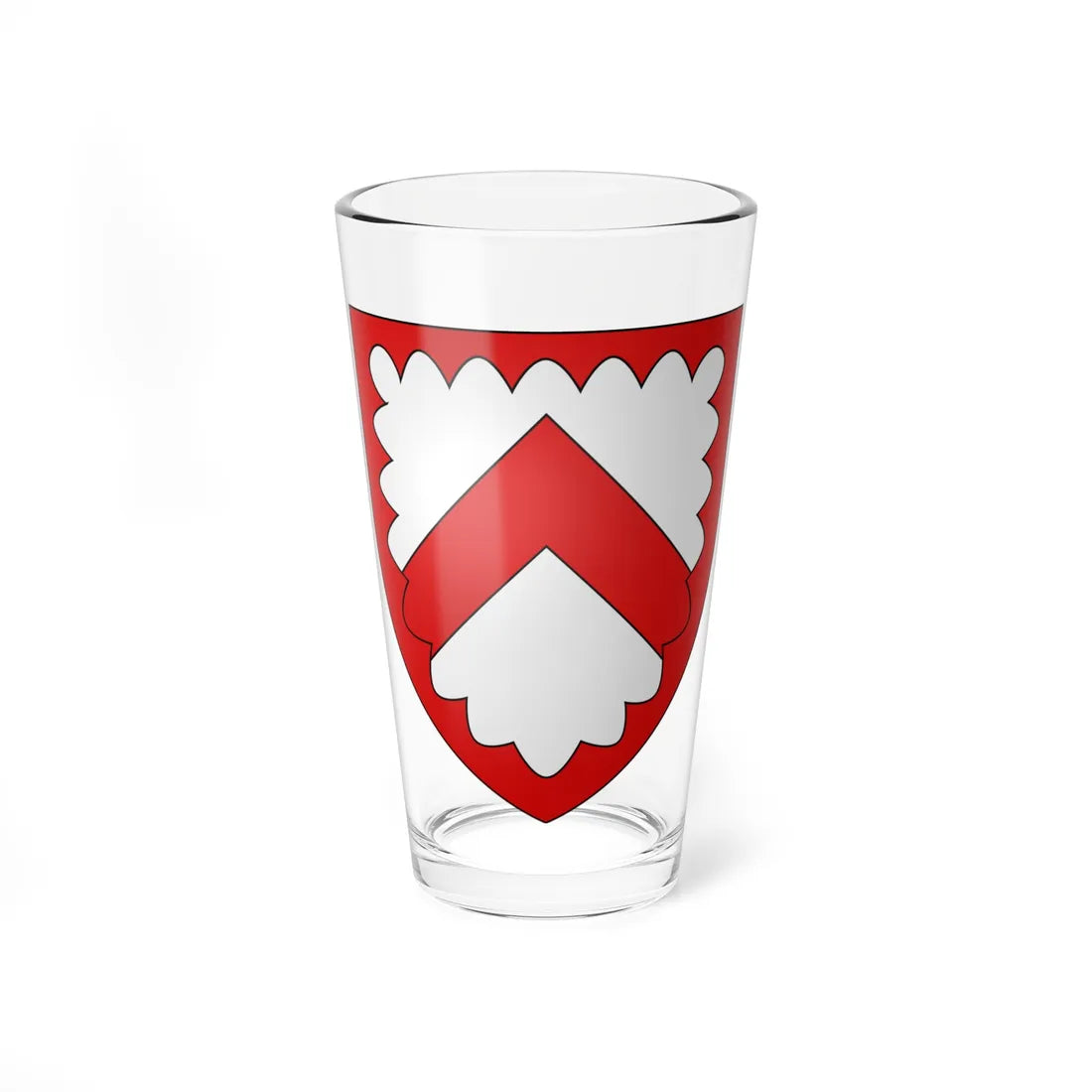 Wapen stad be Kortrijk (Belgium) (Coat of Arms) Pint Glass 16oz 16oz - Go Mug Yourself